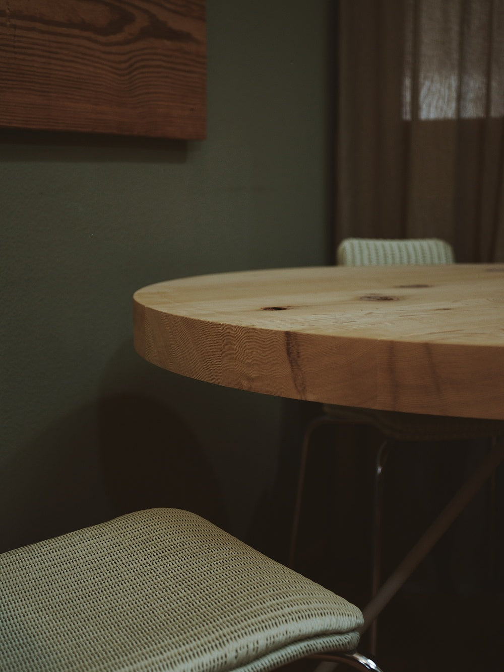 RED CEDAR Round table w/ironlegs レッドシダー ラウンドテーブル