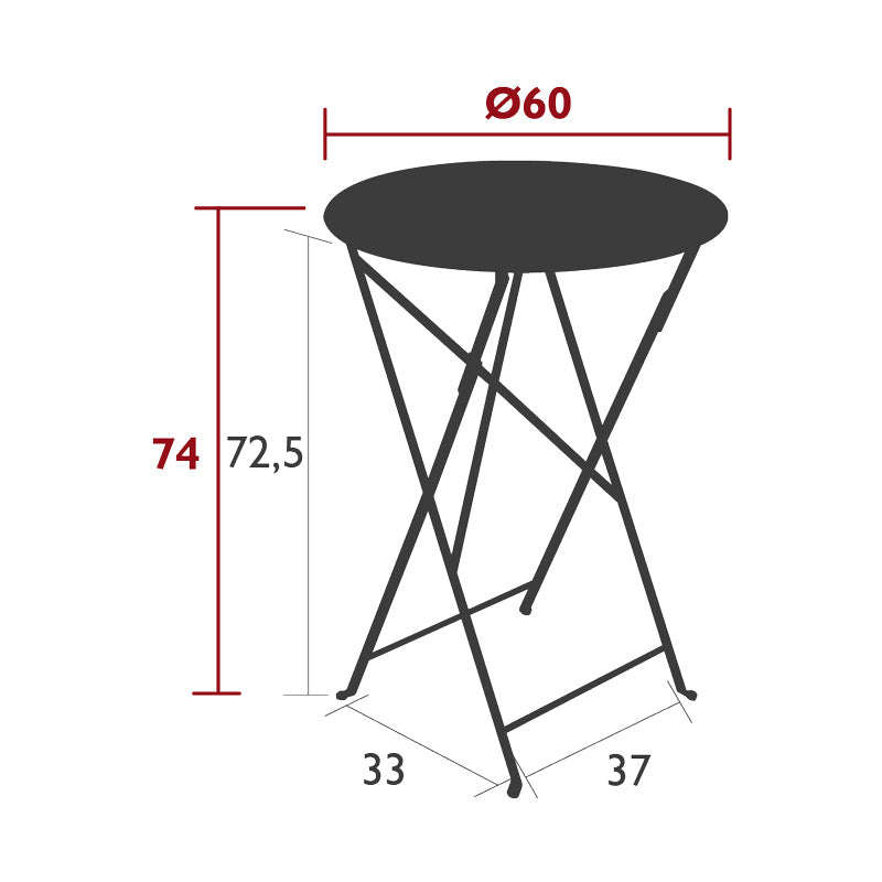 Fermob Bistro Round Table Small 60cm