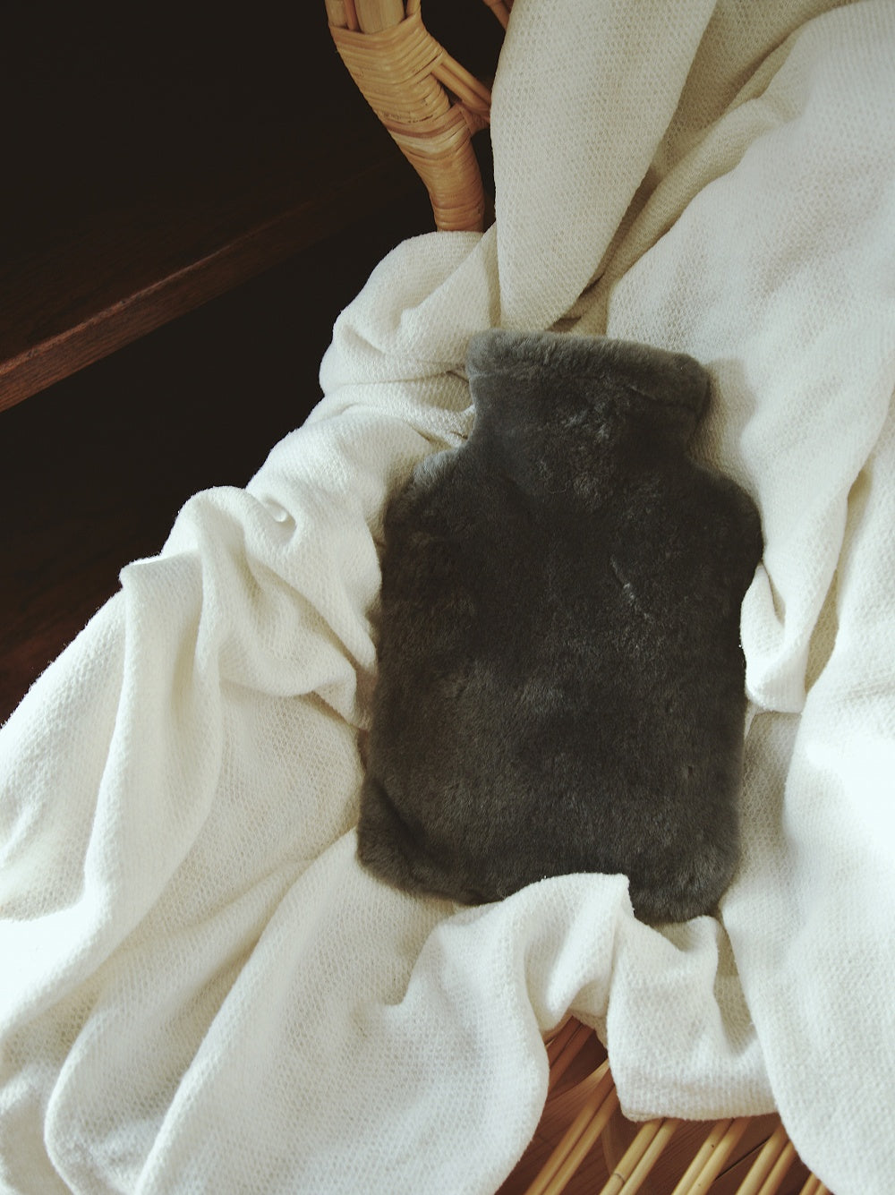 Hot Water Bottle Sheepskin Moccasin