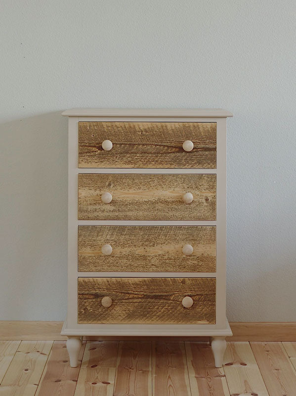 オールドパインの4段チェスト