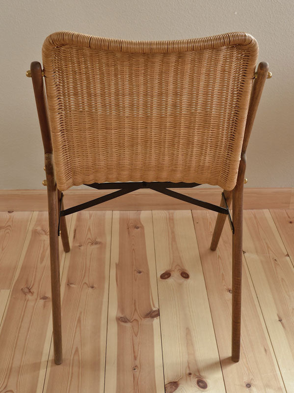 籐とアイアンの椅子 KIBIROI