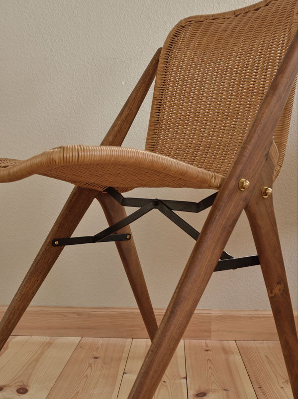 籐とアイアンの椅子 KIBIROI