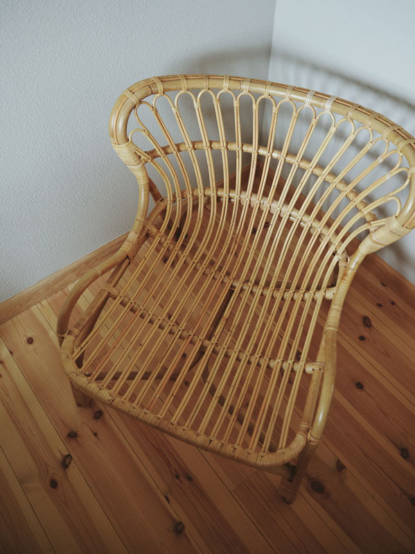 籐のラウンジチェア KIBIROI