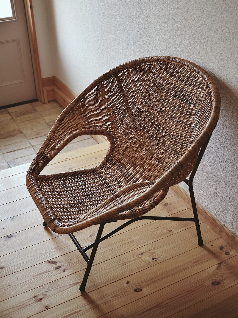 籐とアイアンのラウンジチェア KIBIROI – fig furniture and deco