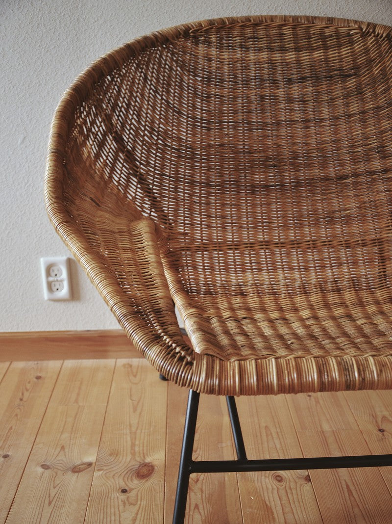 籐とアイアンのラウンジチェア KIBIROI – fig furniture and deco