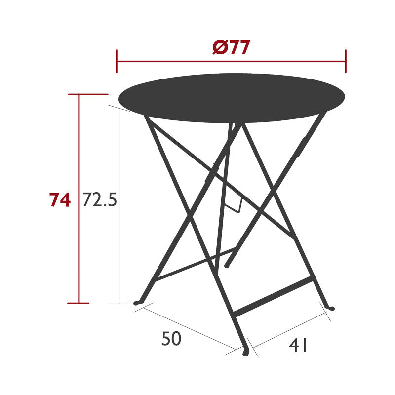 Fermob Bistro Round Table Medium 77cm
